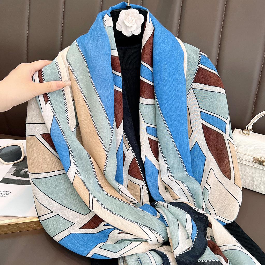 Premium autumn color matching British style scarf office air-conditioned room shawl warm fashion going out cape versatile