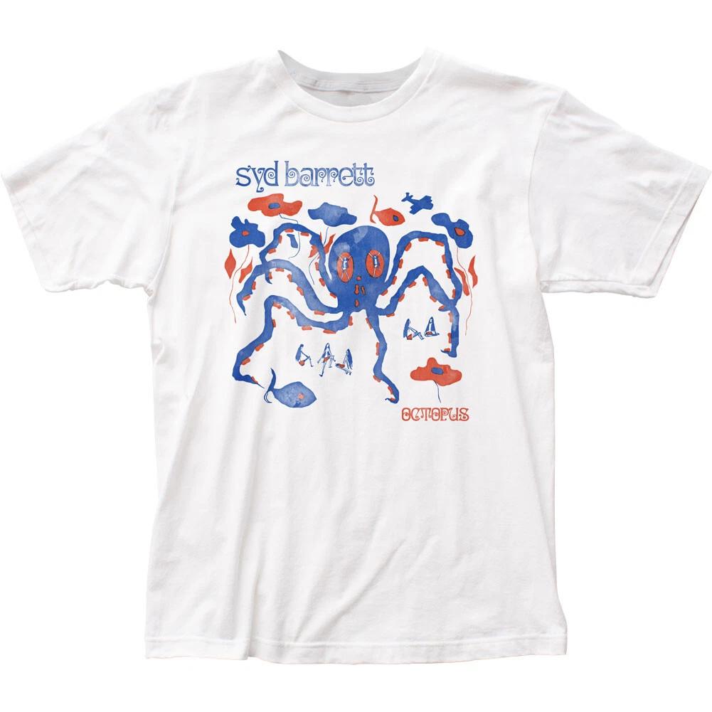 Мужская футболка Syd Barrett Octopus Рок-н-ролл Классическая футболка группы Новая Белая