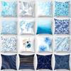 Modern Simple Blue Geometric Marble Pillowcase Home Sofa Pillowcase Pillowcase Pillowcase