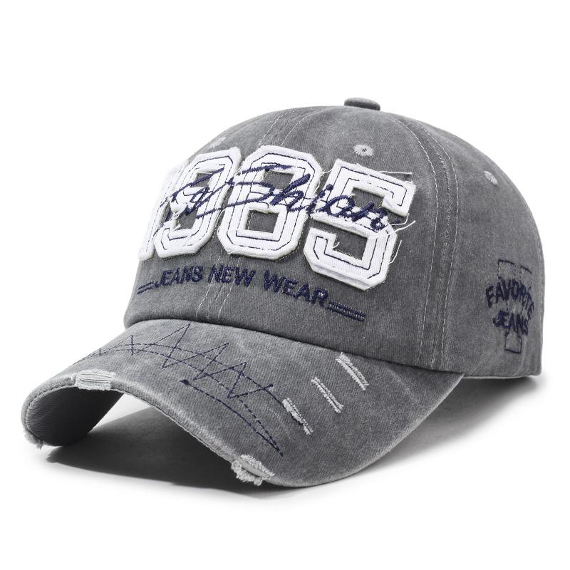 Vintage Men Letter Embroidery Baseball Cap Spring Summern Women Cap
