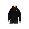Embroidered Logo Stand Collar Zip Down Jacket Women Outerwear Black DV6676-010