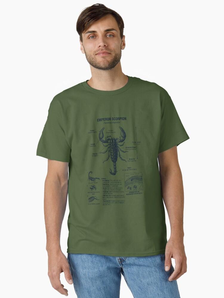 Emperor Scorpion Scientific Anatomy Biology Animal Lover Classic T-Shirt