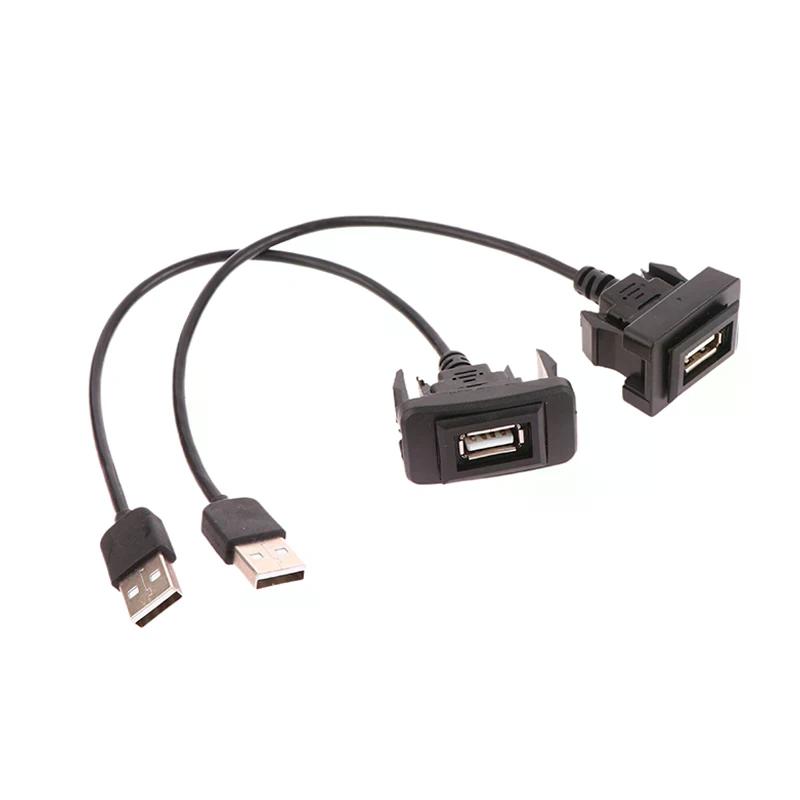 Автомобильная приборная панель, встроенное USB-панельное удлинительное кабельное гнездо-адаптер Для Vigo RAV4 Vios Levin