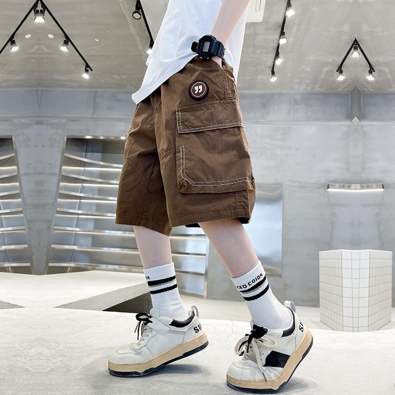 Мальчики Повседневные Свободные Шорты Летние Детские Красивые Комбинезоны Четверть Брюки