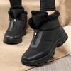 Women Warm Lined Boots High Top Shoes Winter Walking and Commuting Casual Outdoor Travel Seasonal Everyday Footwear Sizes 36-43
