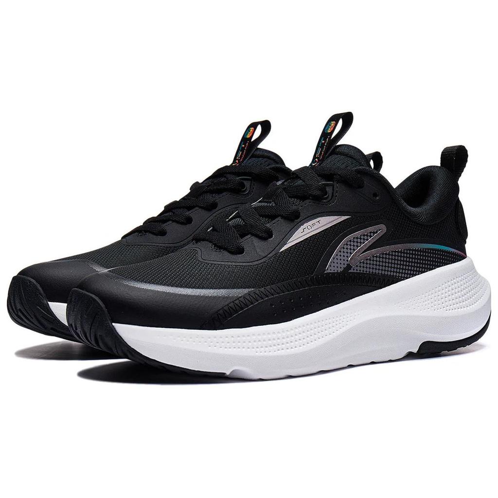 Li-Ning Soft Go Comfortable Versatile Non-Slip Wear-Resistant Low-Top Casual Shoes Women Sneakers Black AGLT180-1