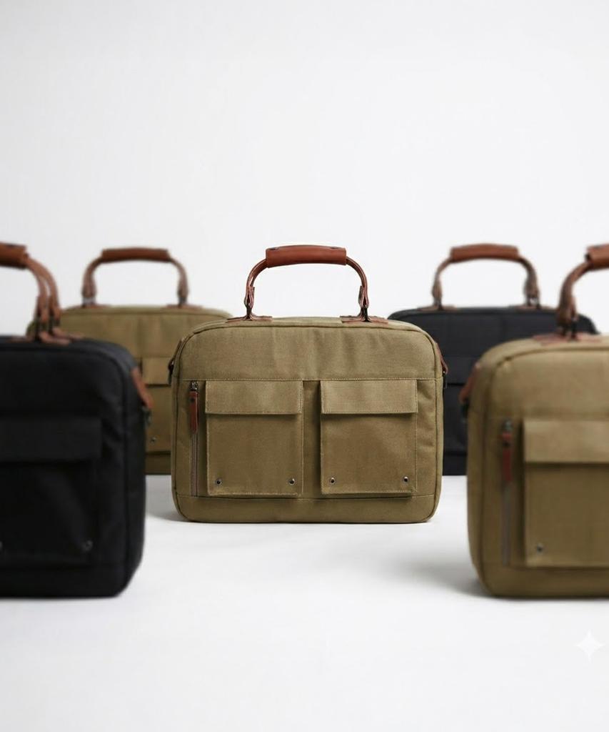 Клатч-портфель Tantin Classic из покрытого холста T12089