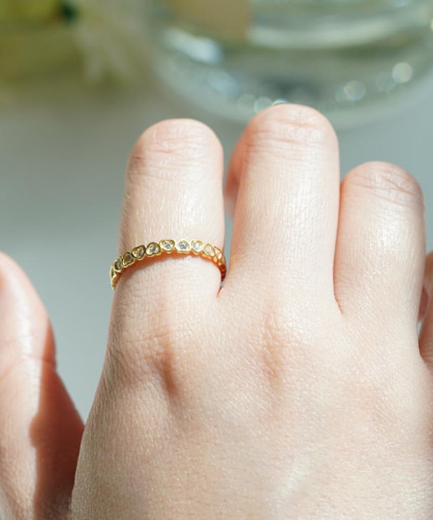 Серебряное кольцо Alleun 925 пробы, многослойное, с большим сердцем из кубического циркония, для большого пальца