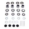 4 Sets 3500 LB Boat Trailer Axle Bearing Kits L68149 Grease Seals Spindle Nuts 1.98in Dust Covers Rubber Plugs Cotter