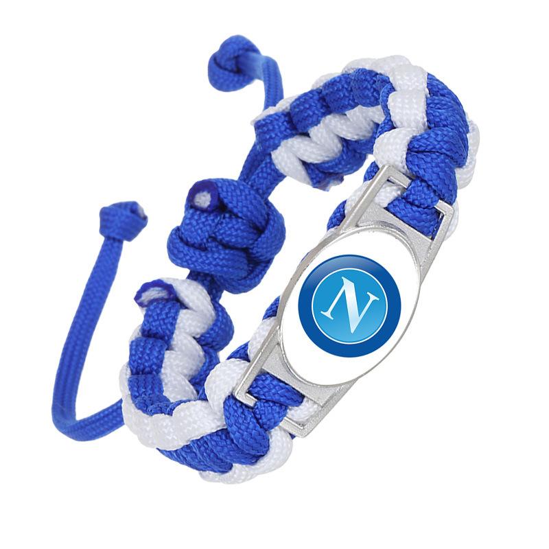 1Pc European Top Football Club Paracord Bracelet, Handmade Fan Support Memorial