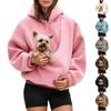 Pocket Style Pet In One Double-sided Plush Loose Fitting Hooded Sweatshirt For Both Men And Women