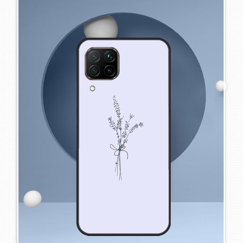 Цветы лавандово-фиолетовые для Huawei Nova 12i 12s 11i 8i Y91 Y60 Y70 Y72 Y90 Y61 9 10 SE P20 P40 Lite P30 P60 Pro Чехол