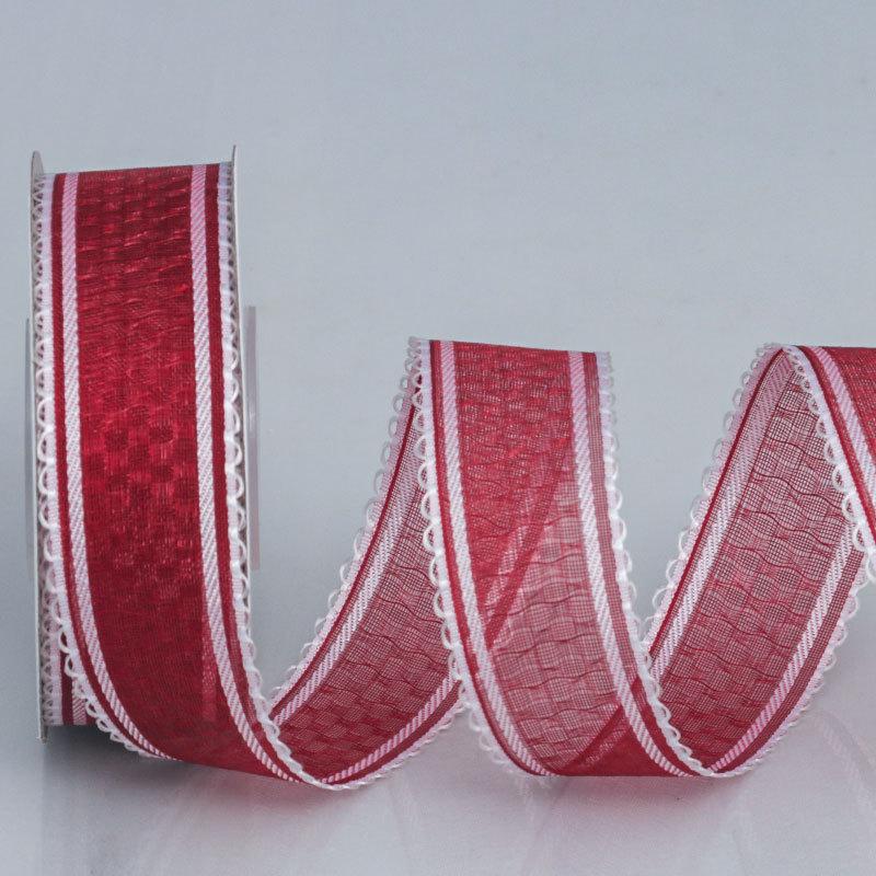2,5 см прозрачный бутон кружева снежная марля тесьма ручной работы бант для волос головной убор аксессуары цветы упаковка декоративная лента поделки изготовление лент