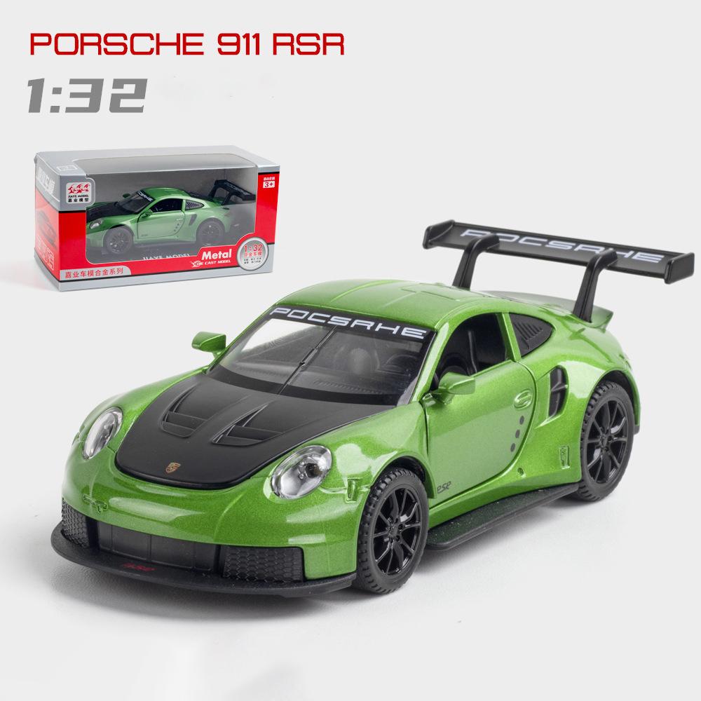 Масштаб 1/32 911 RSR Panamera, металлический литой под давлением сплав, гоночные игрушки, модель автомобиля для мальчиков, детей, подарок, автомобили, коллекция для хобби