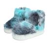Warm Winter Cotton Shoes Women Warm Fur Home Slippers EVA Non-Slip Plush Slippers Indoor Couple Thick Sole Footwear Slides