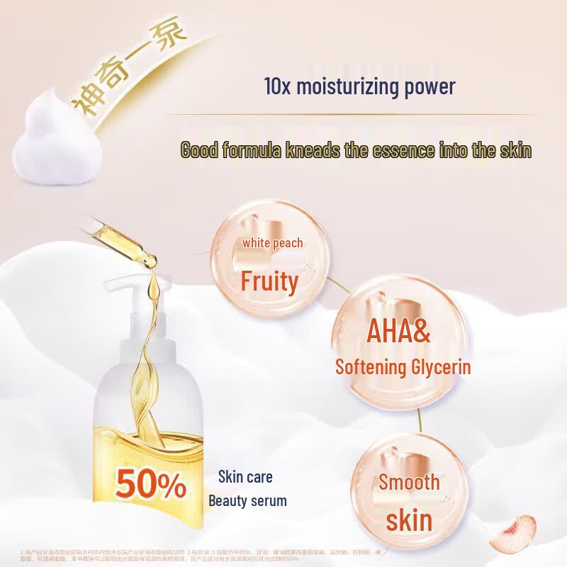 Dove White Peach Scent Foaming Shower Mousse