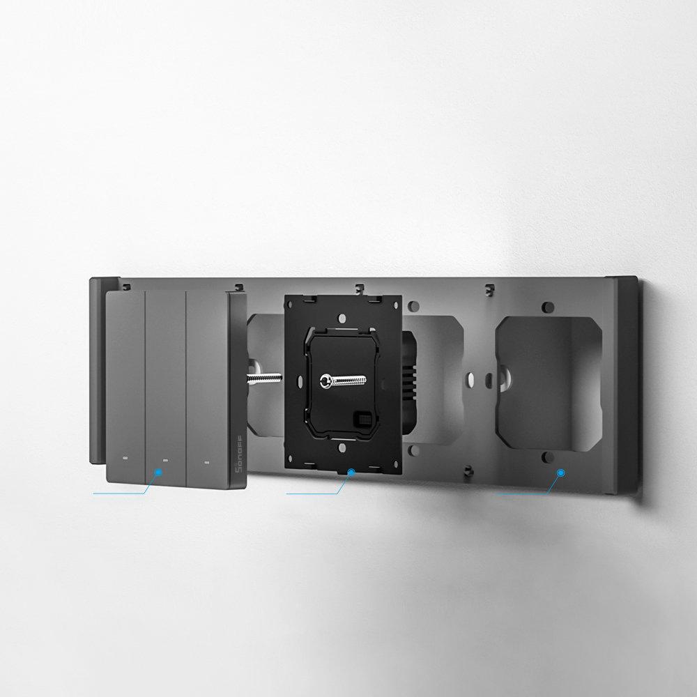 Quadruple Mounting Frame for Installing M5-80 Wall Switches