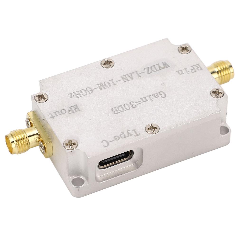 Широкополосный усилитель RF с низким уровнем шума LNA 10M‑6Ghz с высоким коэффициентом усиления SMA Female Connector для радио