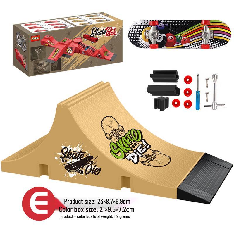 Мини-набор реквизита для фингерборд-парка: Креативная игрушка-рампа с изгибом