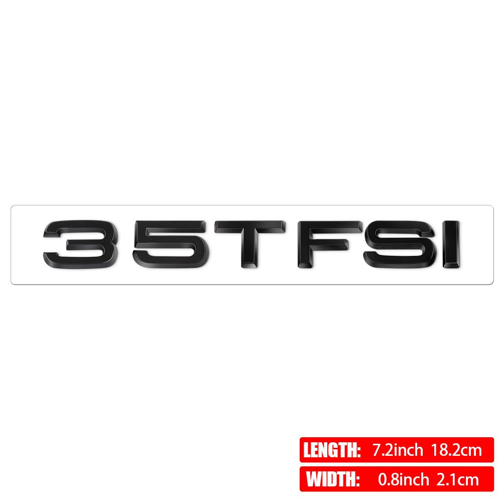 30TFSI 35TFSI 40TFSI 45TFSI 50TFSI 55TFSI 60TFSI Sline 3D ABS Car Tail Rear Trunk Letter Badge Sticker for AUDI Logo Decoration