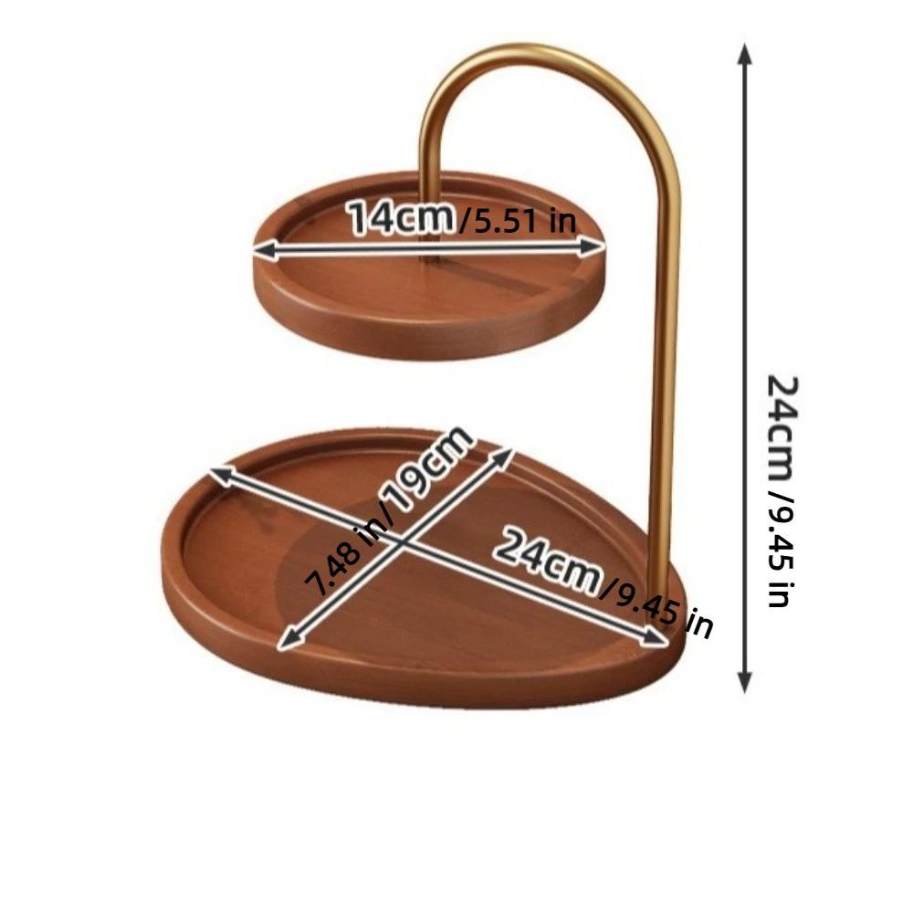 Wooden Jewelry Display Stand Decorative Jewelry Organizer Bathroom Organization