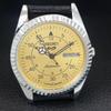 ОТРЕМОНТИРОВАННЫЕ МУЖСКИЕ ВИНТАЖНЫЕ ЗОЛОТЫЕ ЧАСЫ SEIKO 5 AUTOMATIC 6309A JAPAN a442967-1