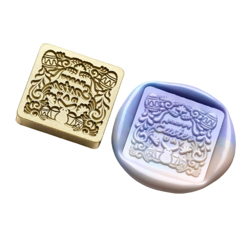 Easter Pattern Wax Stamp Head Replacement for Sealing Envelope Invitation Gift Cards Easter Greeting Card
