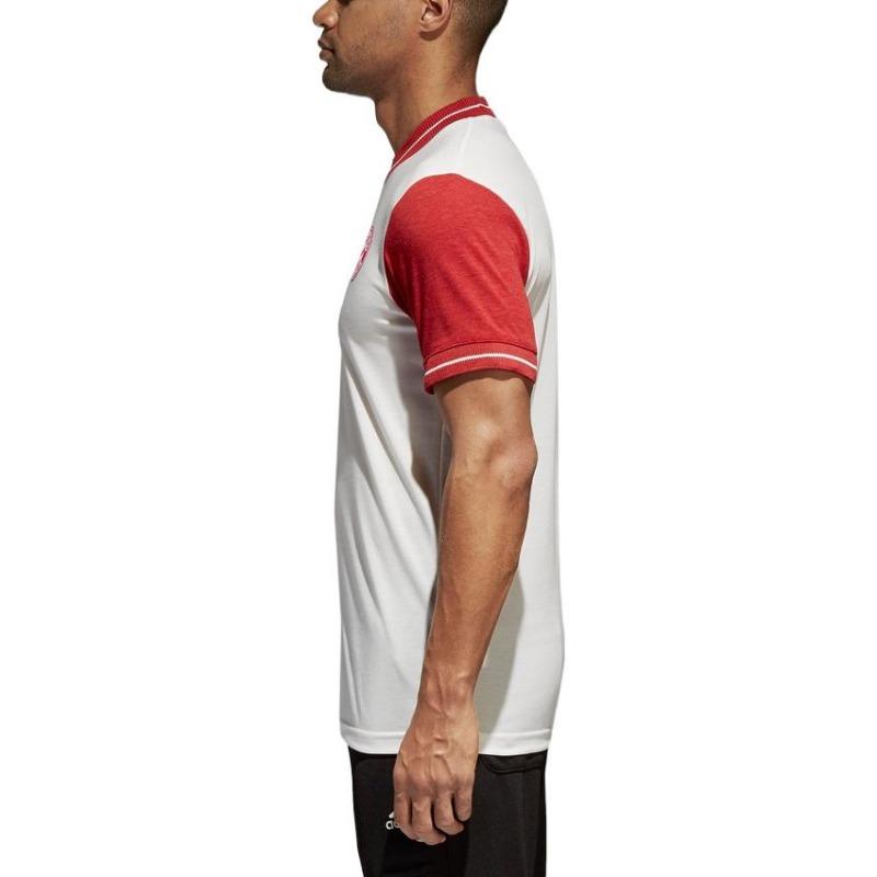adidas ФК Бавария Мюнхен Icon Джерси Спортивные мужские топы с короткими рукавами белые CV8100