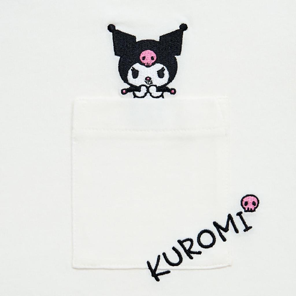 Sanrio 608386 Cotton Cotton T-Shirt, Kuromi, 100%