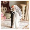Modern Wedding Cake Topper, Handmade Bride and Groom Figurine, Decorative Rustic Cake Topper for Wedding, Funny Couple Statue, Desk Decoration, Flying
