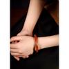 Rosewood and Sandalwood Simple Plain Bracelet for Women Vintage Ethnic Style Wooden Bracelet Gift