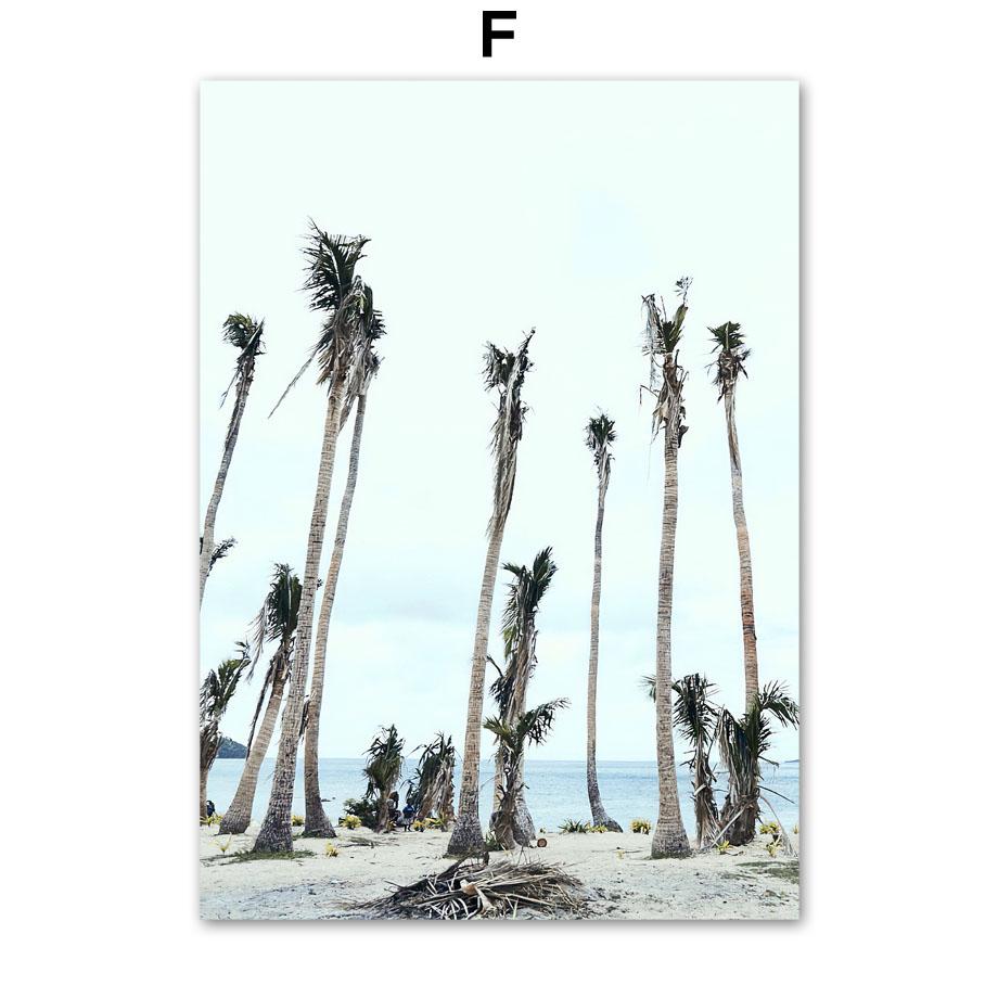 Тропический пляж, ананас, кокосовая пальма, фургон, настенная живопись на холсте, постеры на скандинавскую тему и принты, настенные панно для декора гостиной