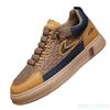 Men's Fashion Sports and Leisure Shoes 2024 Spring New Style College Style Comfortable Anti Slip Thick Soled Shoes