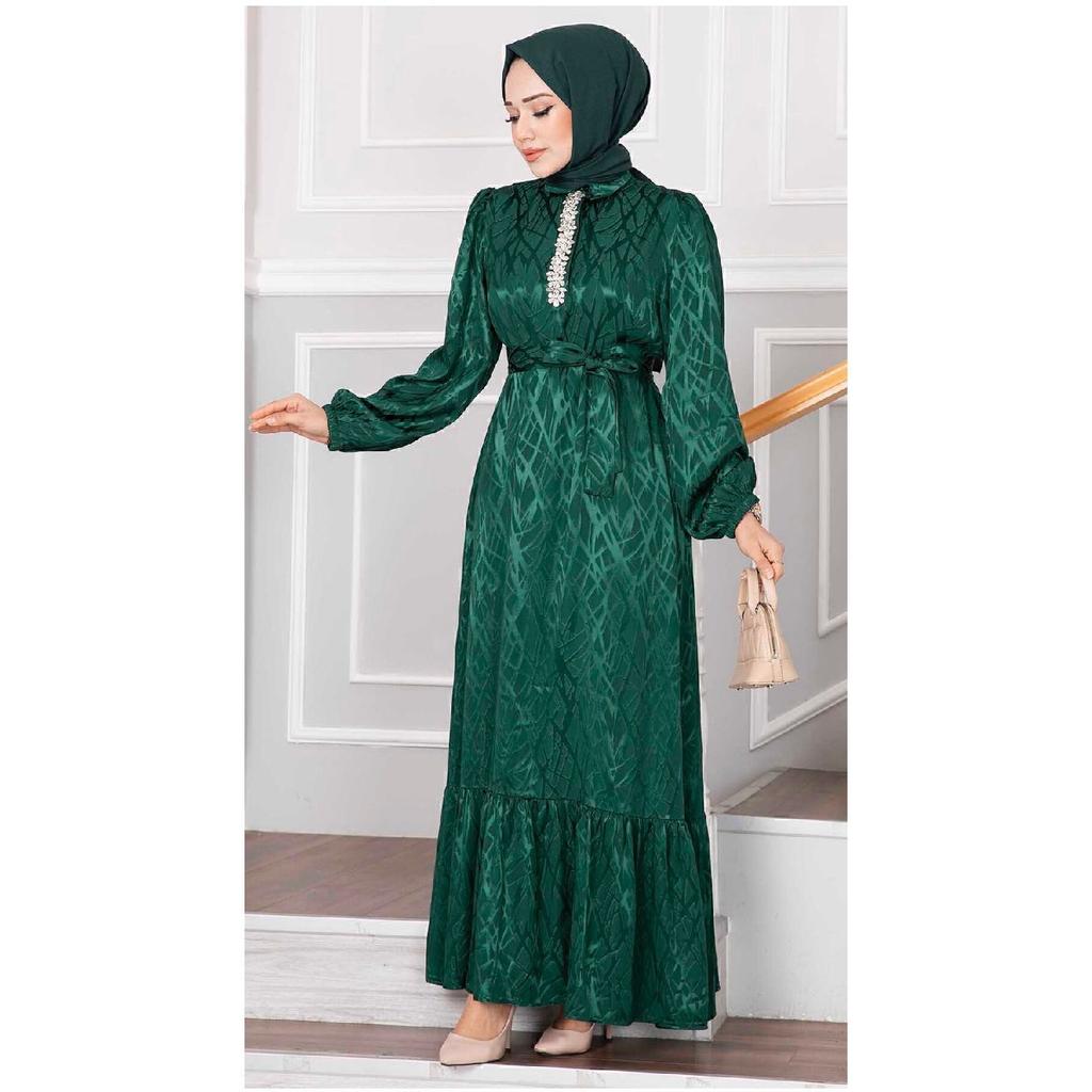 Жаккардовое вечернее платье Stoney в стиле хиджаб