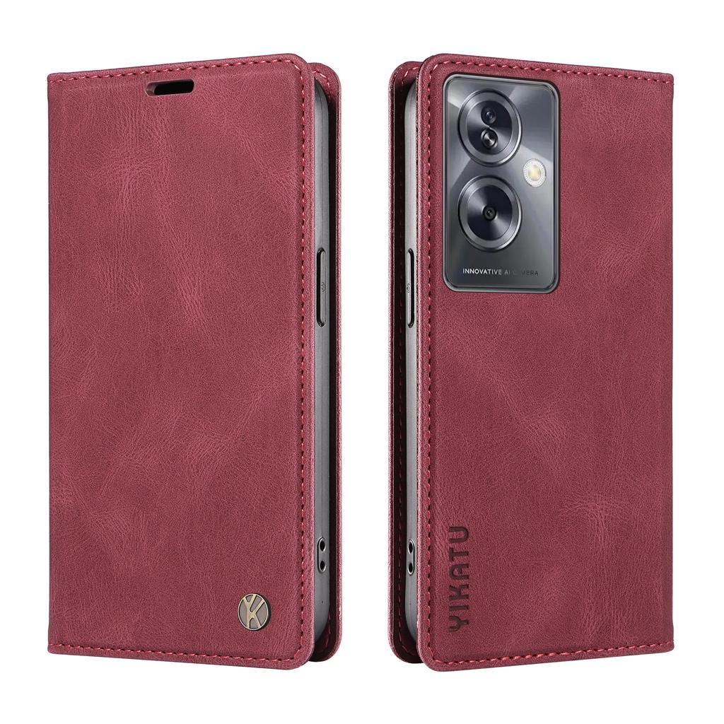 Nubuck PU Leather Fully Matte TPU Card Slots Wallet Phone Case for Oppo A15,A16,A17,A55,A72,A73,A74,A58,A38,A78,A79,Realme C12,C15,C21,C30,C33,C55...