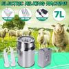 Электрическая доильная машина 110 В 7 л Перезаряжаемая для коров, коз, овец Доильный аппарат Ведро из нержавеющей стали Двухголовочный Шланг с ограничительным клапаном