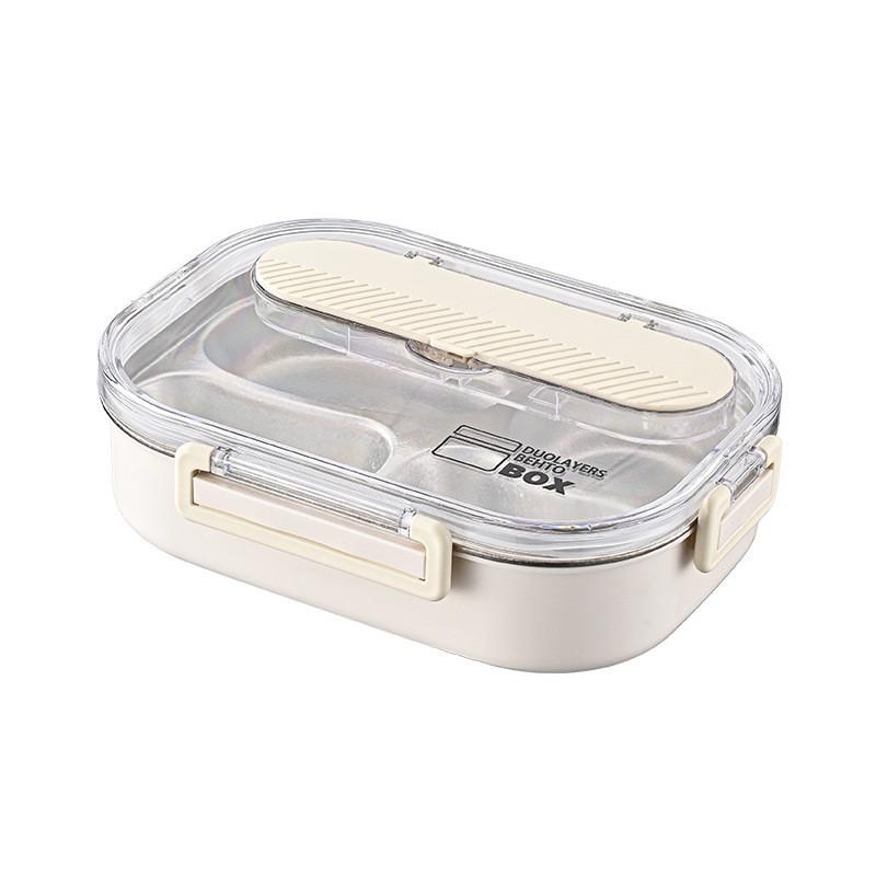 Titanium Lunch Box Students Office Workers - Leakproof 4-Compartment Bento Container Microwave Safe Insulated Portable
