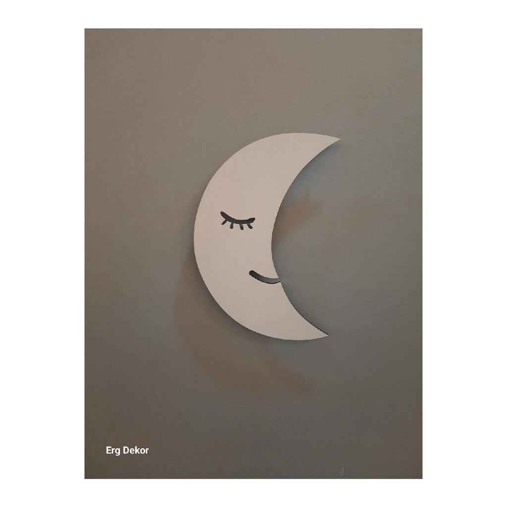 Children's Room Decorative Wooden Moon Night Light Led Lighting