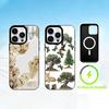 Чехол для телефона с мозаичным рисунком для iPhone 17 16 15 14 13 12 Pro Max Plus с зеркальным покрытием, беспроводной, магнитный