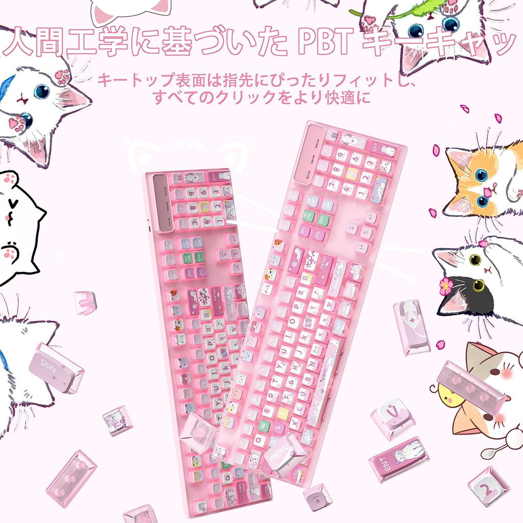 Игровой колпачок для клавиш Верхняя клавиша PBT Прозрачная сублимационная печать Термосублимационная печать 120 клавиш Совместимость с Cat Full Key Совместимость с клавиатурой профиля ASA