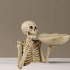 Resin Skull Storage Tray Skull Head Skeleton Fruit Plate Home Decor   Dresser