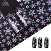 Nail Art Phantom Snowflake Star Sky Paper Наклейки для ногтей Цветные лазерные рождественские переводные наклейки для ногтей Дамский декор звездного неба