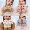 Soft Plush Fingerless Glove Plush Thick Flip Half Finger Gloves Fashion Warm Thick Gloves