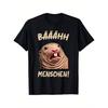 Funny German Saying T-Shirt Ich Hasse Menschen (I Hate People) with Capybara Graphic | Humorous Casual Round Neck Short Sleeve Tee for Adults,