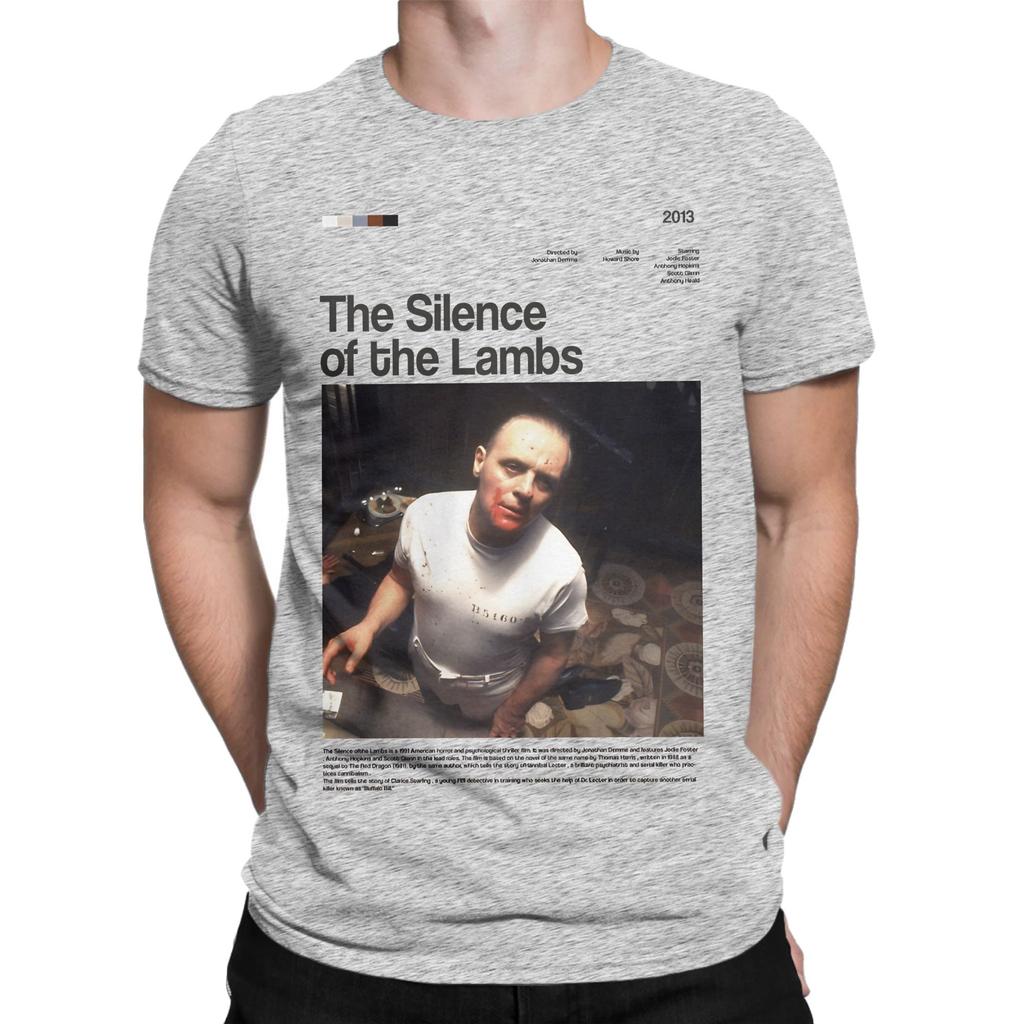 The S Silence of the lambs movie poster Funny Graphic 100 Cotton TShirt SSilence of the Lambs Tops Tees For Unisex