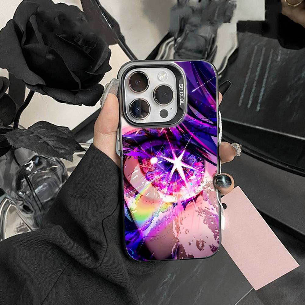 Oshi No Ko A-Аниме Милый Чехол Для Телефона Для IPhone 16 17 15 14 12 13 Pro Max Черный Цвет Ударопрочный Чехол