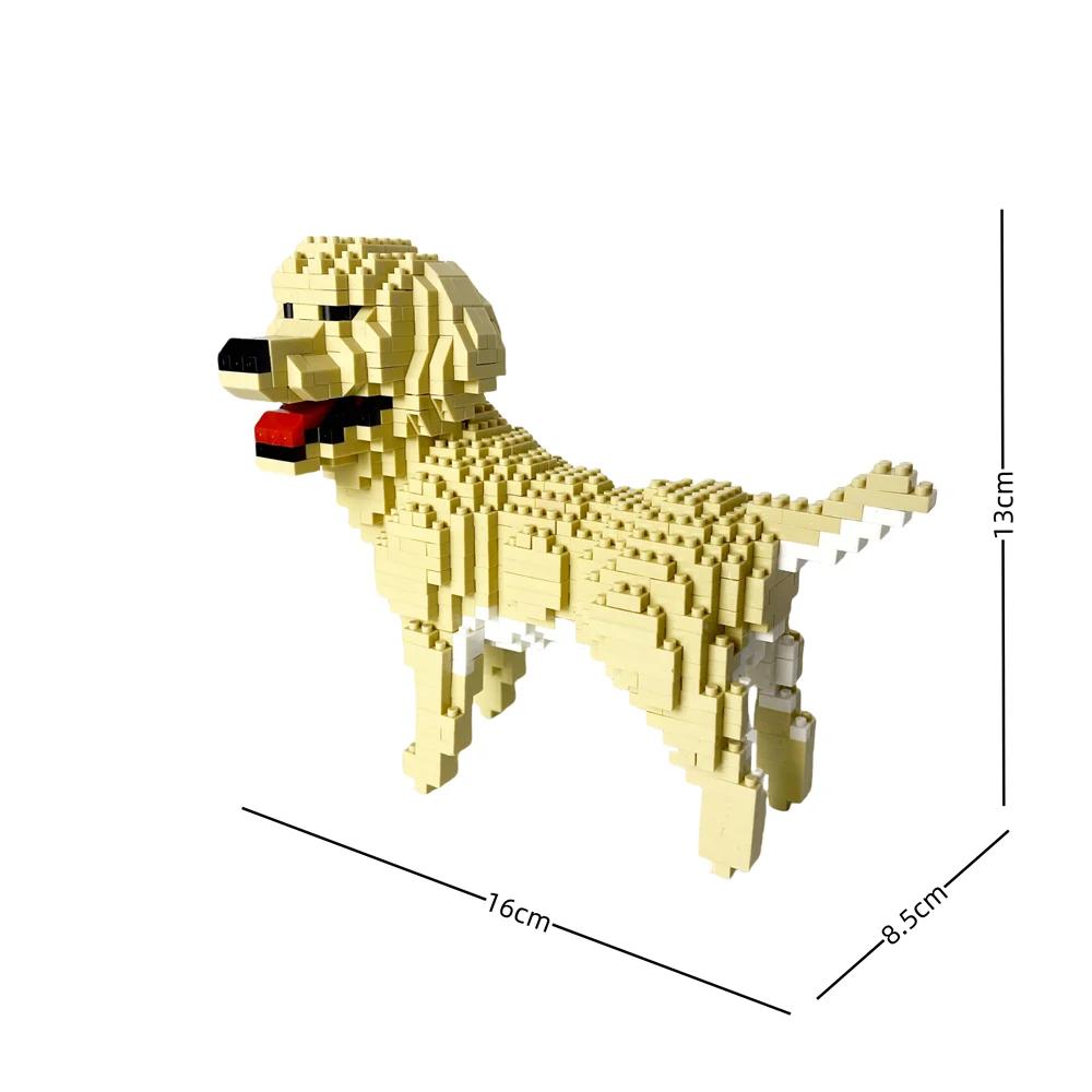 Knew Built Poodle Dog Micro Mini Construction Blocks Toys: Cute Doberman Pinscher Ideal Pet Lover Present Chow Chow Bullhead