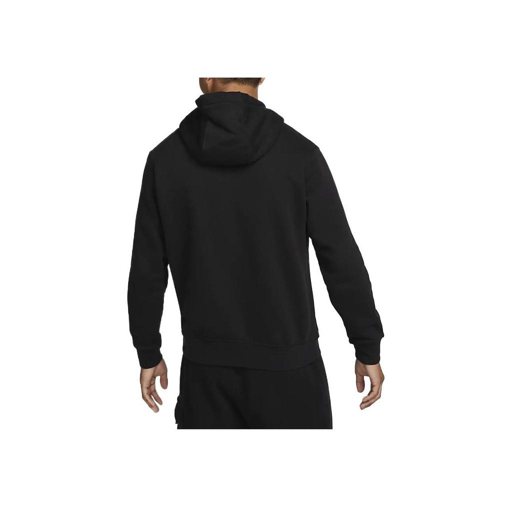 Nike Solid Color Hoodie With Brand Logo Print Long Sleeve Sweatshirt Men Hoodie Black DX6513-010