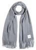 Gray Cashmere Solid Cashmere 04.L Stole, 100% Cashmere, Large, Thick, Women's, Color, Long, Reversible, Stole, Gift, A0016B-4