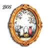 Halloween Party Favors Wooden Frame Refrigerator Magnet, Retro Oval Fridge Vintage Magnet Pumpkin Ghost Magnetic Decoration for Kitchen Illustration